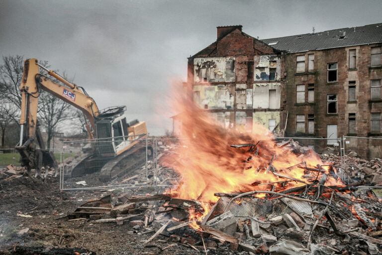 Commonwealth Games in Dalmarnock eviction